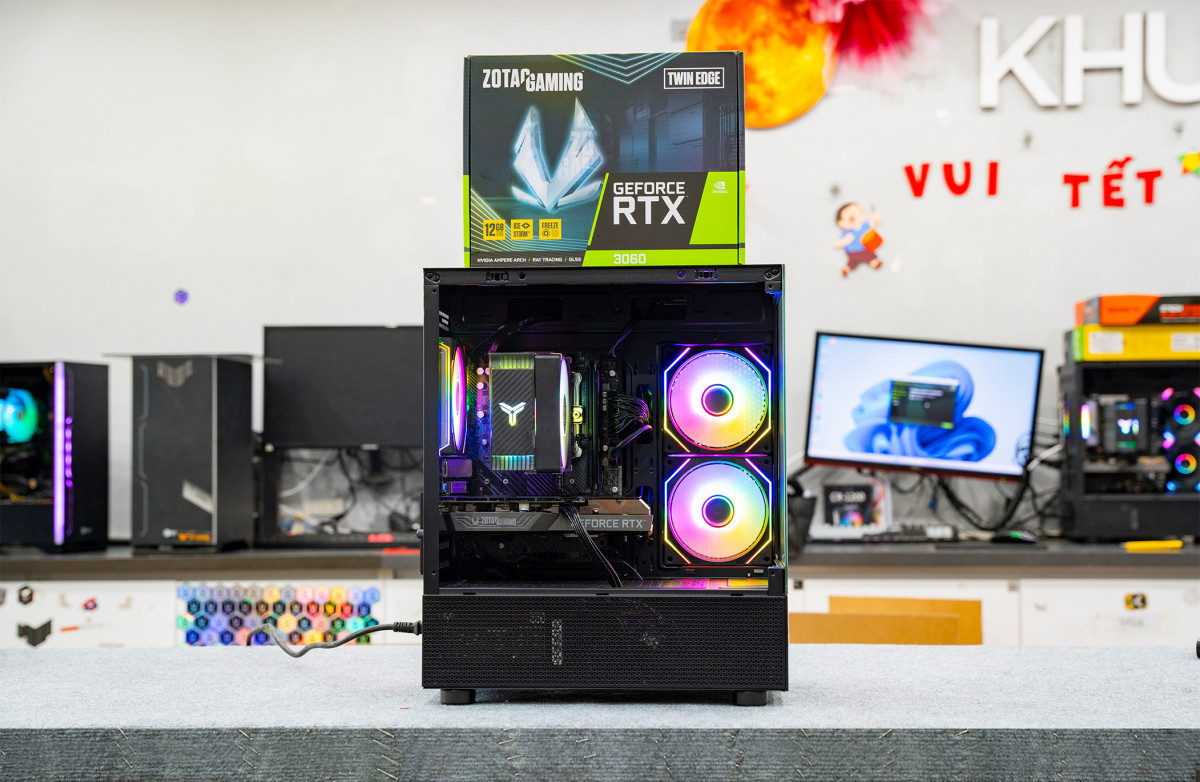 PC TTG AMD GAMING Ryzen 7 5700X - 8GB DDR4 - RTX 3060 12GB (Cấu hình gốc)